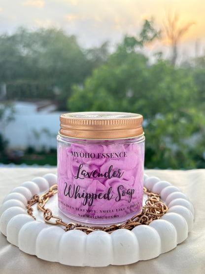Handmade Lavender Whipped Soap for sensitive skin – Myoho Essence