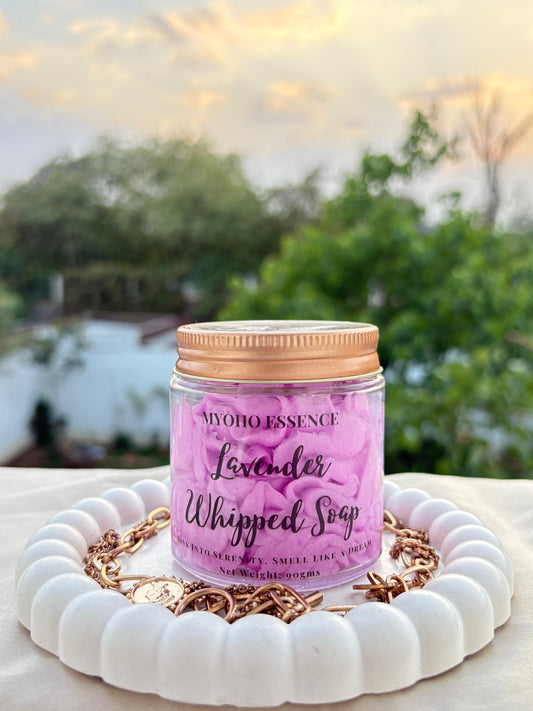 Handmade Lavender Whipped Soap for sensitive skin – Myoho Essence